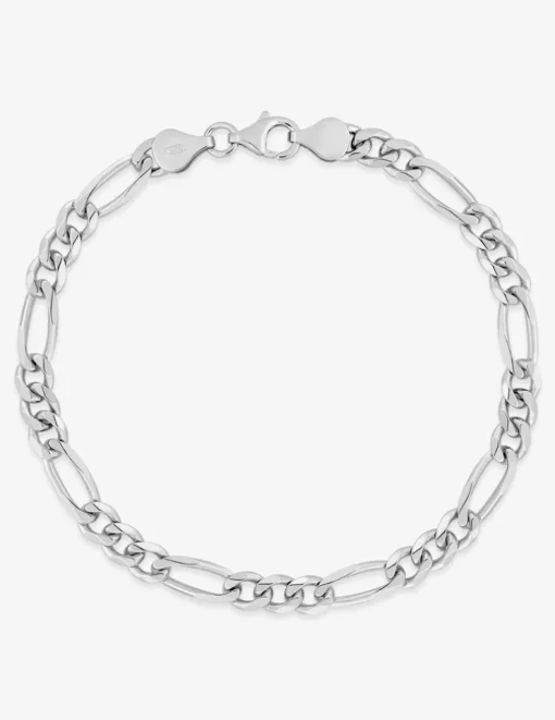 Bracelet Bracelet en argent 925 ‰ rhodié, maille alternée 1+3 SO OR