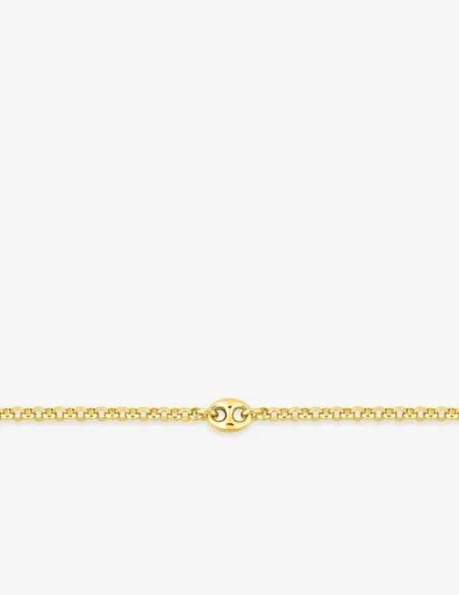 Bracelet Bracelet en plaqué or souple maille forçat grain de café SO OR