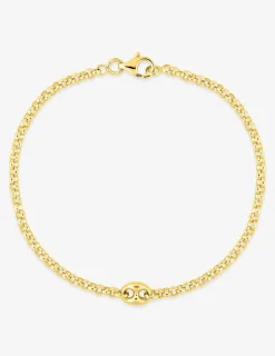 Bracelet Bracelet en plaqué or souple maille forçat grain de café SO OR