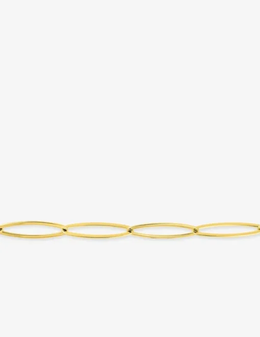 Bracelet Bracelet maille ovale acier doré SO OR