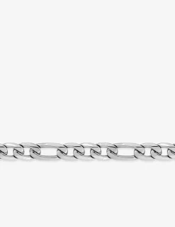 Bracelet Bracelet maille alternée 1+3 7 mm acier SO OR