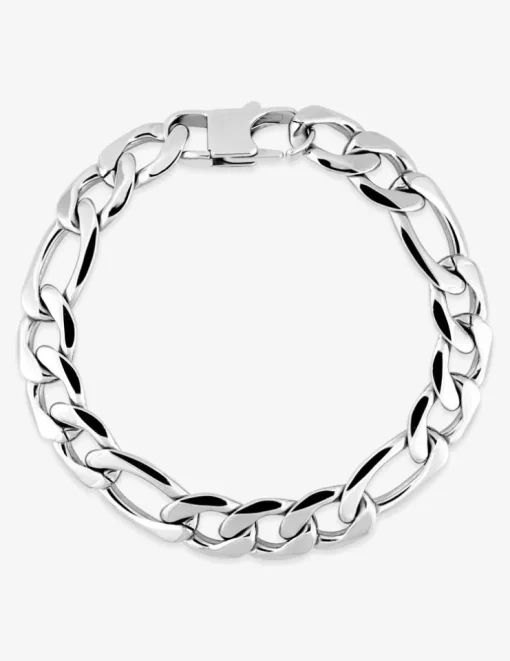 Bracelet Bracelet maille alternée 1+3 12 mm acier SO OR