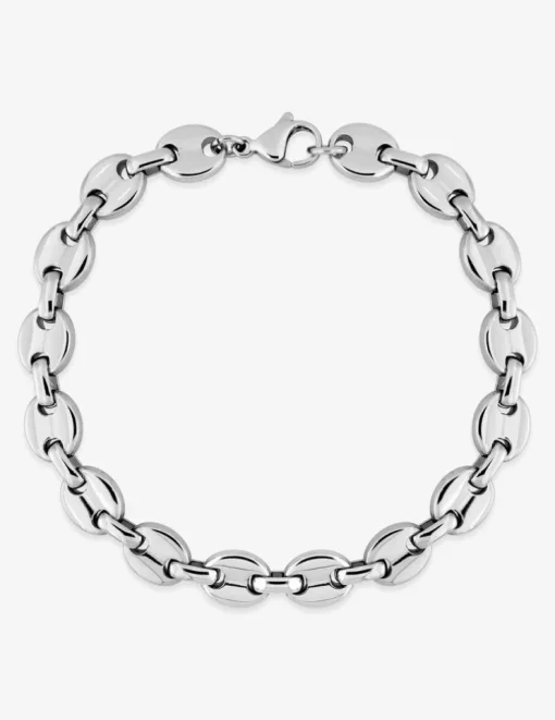 Bracelet Bracelet maille grain de café 8 mm acier SO OR