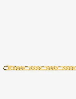 Bracelet Bracelet maille alternée 1+3 6 mm plaqué or SO OR