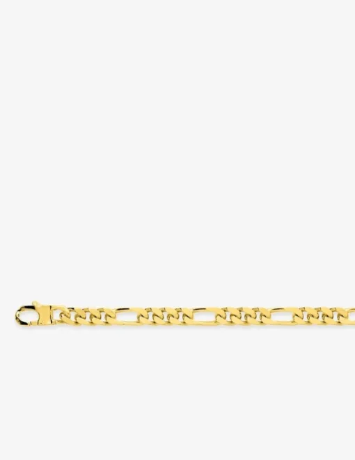 Bracelet Bracelet maille alternée 1+3 6 mm plaqué or SO OR
