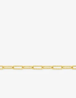Bracelet Bracelet plaqué or chaine forçat rectangle fantaisie SO OR