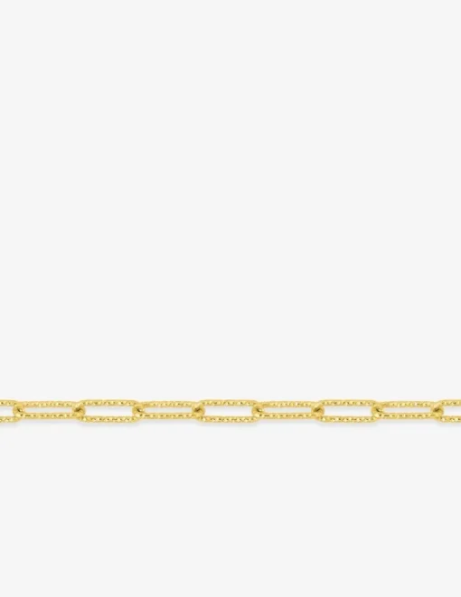 Bracelet Bracelet plaqué or chaine forçat rectangle fantaisie SO OR