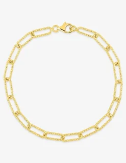 Bracelet Bracelet plaqué or chaine forçat rectangle fantaisie SO OR