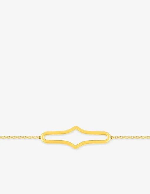 Bracelet Bracelet plaqué or souple ovale fantaisie SO OR