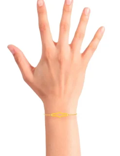 Bracelet Bracelet plaqué or souple ovale fantaisie SO OR