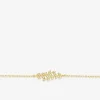 Bracelet branches plaqué or et oxydes de zirconium SO OR