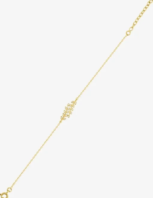 Bracelet branches plaqué or et oxydes de zirconium SO OR