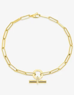 Bracelet breloque Plaqué or & oxydes de zirconium SO OR