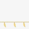 Bracelet breloques plume acier doré SO OR