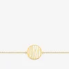 Bracelet cercle acier doré et émail blanc SO OR