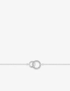 Bracelet cercle en or blanc 375‰ et oxyde de zirconium SO OR