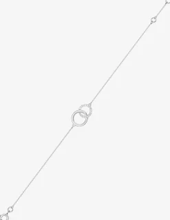 Bracelet cercle en or blanc 375‰ et oxyde de zirconium SO OR