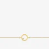 Bracelet cercle or jaune 750‰ et oxyde de zirconium SO OR