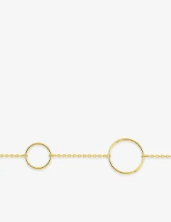 Bracelet cercles 15 mm et 10 mm plaqué or SO OR