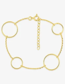 Bracelet cercles 15 mm et 10 mm plaqué or SO OR