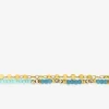 Bracelet chaîne acier doré et turquoises synthétiques SO OR