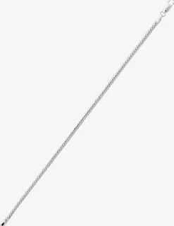Bracelet Chaîne anglaise en or blanc 375 ‰ SO OR