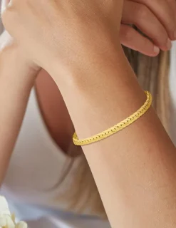 Bracelet Chaîne anglaise en or jaune 375 ‰ SO OR