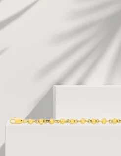 Bracelet Chaîne boules en or jaune 375 ‰ SO OR