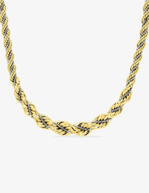 Bracelet Chaîne corde en or jaune 375 ‰ SO OR