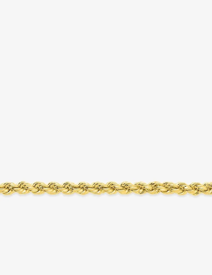 Bracelet Chaîne corde en or jaune 375 ‰ SO OR