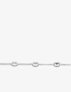 Bracelet chaîne et grains de café argent 925‰ rhodié SO OR