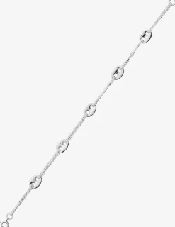 Bracelet chaîne et grains de café argent 925‰ rhodié SO OR