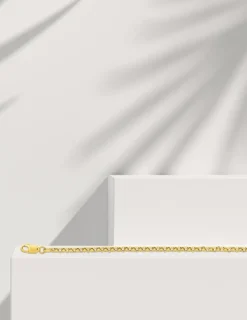 Bracelet Chaîne jaseron en or jaune 375 ‰ SO OR