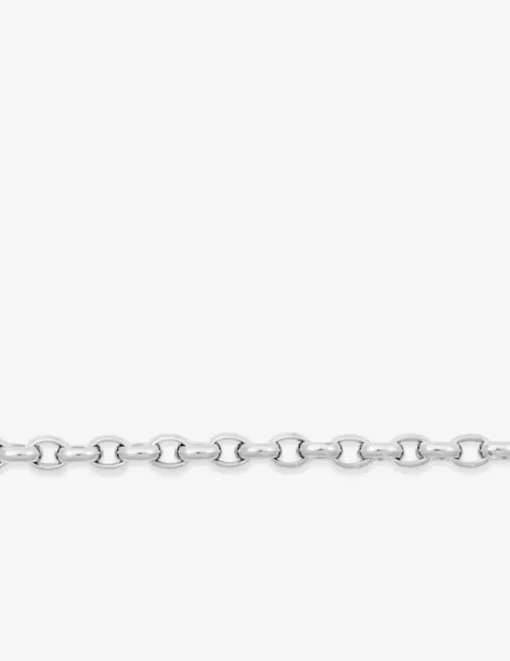 Bracelet Chaîne jaseron en or blanc 375 ‰ SO OR