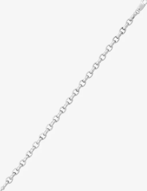 Bracelet Chaîne jaseron en or blanc 375 ‰ SO OR