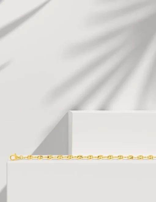 Bracelet Chaîne marine en or jaune 375 ‰ SO OR