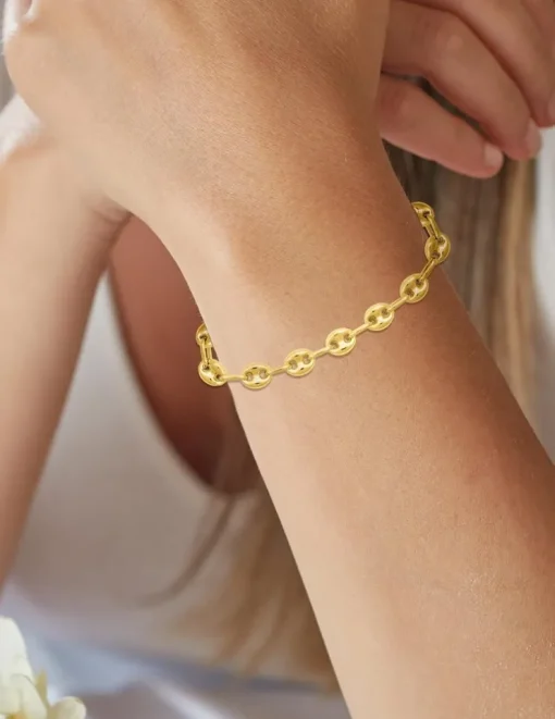Bracelet Chaîne marine en or jaune 375 ‰ SO OR