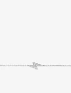 Bracelet éclair argent 925‰ rhodié et oxydes de zirconium SO OR