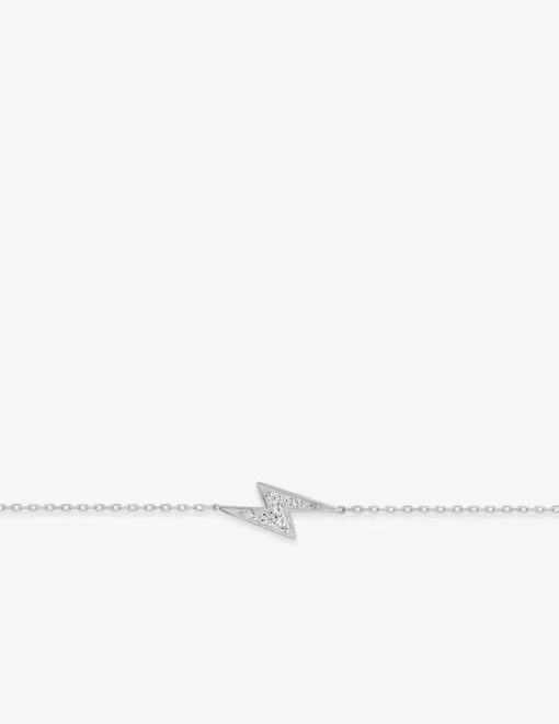 Bracelet éclair argent 925‰ rhodié et oxydes de zirconium SO OR