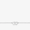 Bracelet coeurs en argent 925 ‰ rhodié SO OR