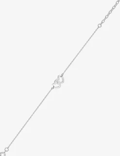Bracelet coeurs en argent 925 ‰ rhodié SO OR