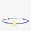 Bracelet cordon bleu motif garçon en or jaune 375 ‰ SO OR