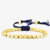Bracelet cordon cuivre doré bleu SO OR