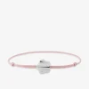 Bracelet cordon rose fleur argent 925‰ rhodié et oxyde de zirconium SO OR