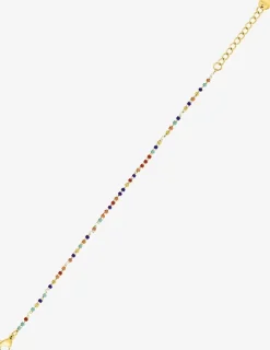 Bracelet cristaux multicolores acier doré SO OR
