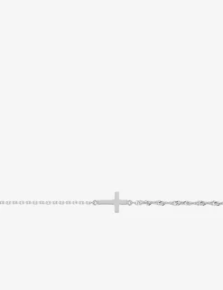 Bracelet croix en argent 925‰ rhodié SO OR
