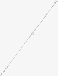 Bracelet croix en argent 925‰ rhodié SO OR