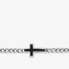 Bracelet croix noire acier SO OR