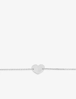 Bracelet cœur argent 925‰ rhodié SO OR