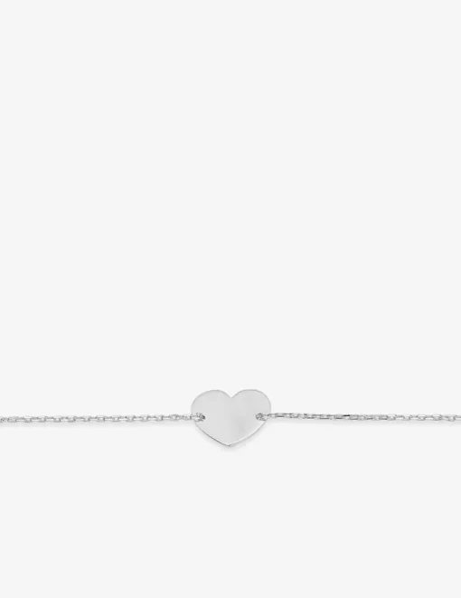Bracelet cœur argent 925‰ rhodié SO OR